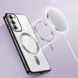 Чехол для Samsung Galaxy S23, Electro MagSafe, чёрный + стекло для экрана