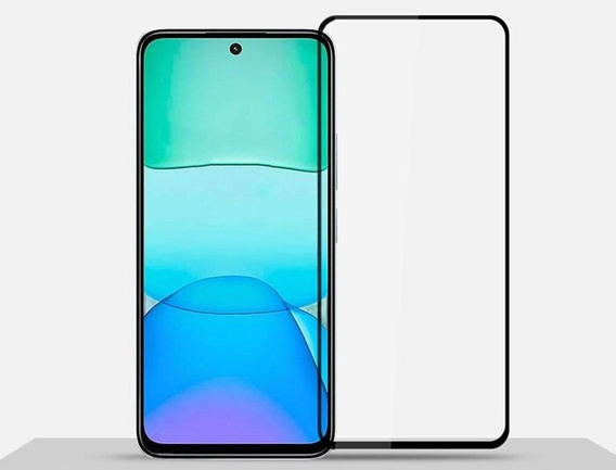 Закаленное стекло 3D для Xiaomi Redmi 13, чёрная рама