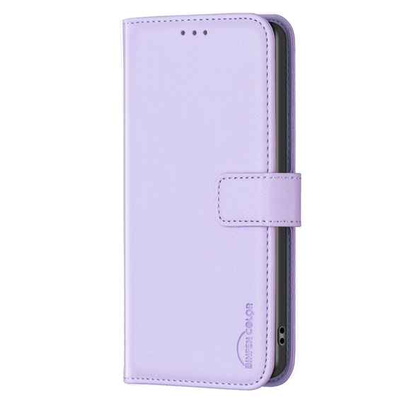 Чохол-книжка для Samsung Galaxy A25 5G, BINFEN Wallet, фіолетовий + скло 9H
