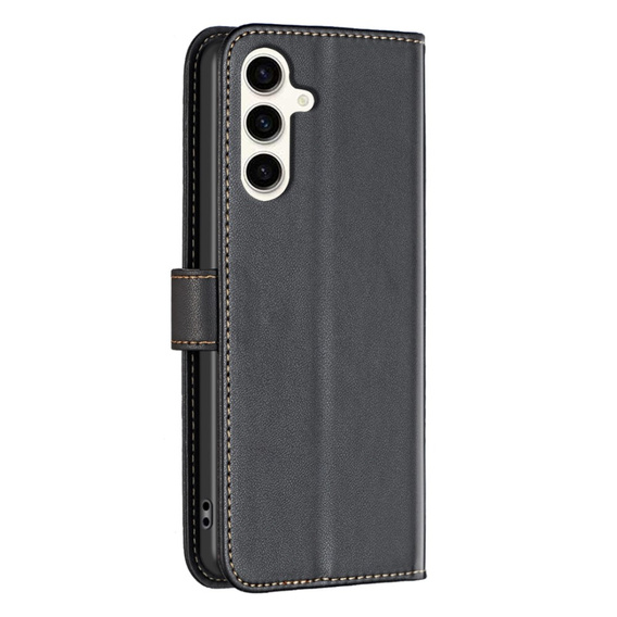 Чохол-книжка для Samsung Galaxy S23 FE, BINFEN Wallet, чорний + скло 9H