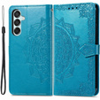 Откидной чехол для Samsung Galaxy M15 5G, Mandala, синий