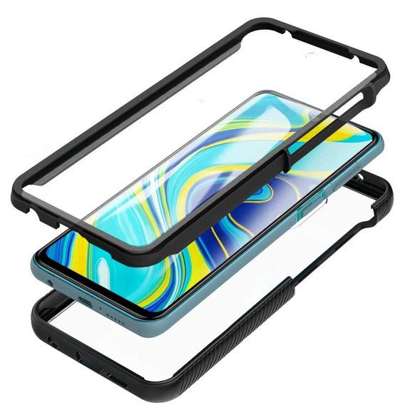 Чoхол Shockproof до Xiaomi Redmi Note 9S / 9 Pro, із захисним екраном, м'яти