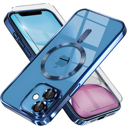 Чохол для iPhone 11, Electro MagSafe, м'яти + Скло на екран