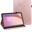 чехол-крышка для Lenovo Tab M9, flower, розовый rose gold