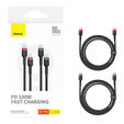 Baseus Cafule USB-C - USB-C 100W кабель 1м - комплект из 2 шт