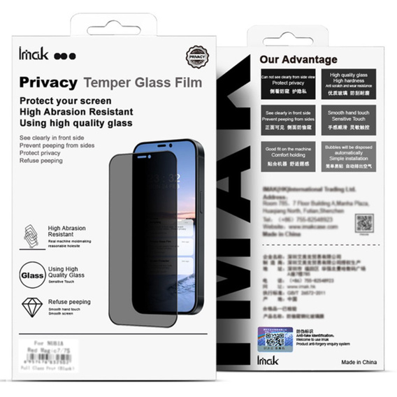 Загартоване скло IMAK Privacy для Motorola Edge 50 Pro / 50 Ultra / 50 Fusion