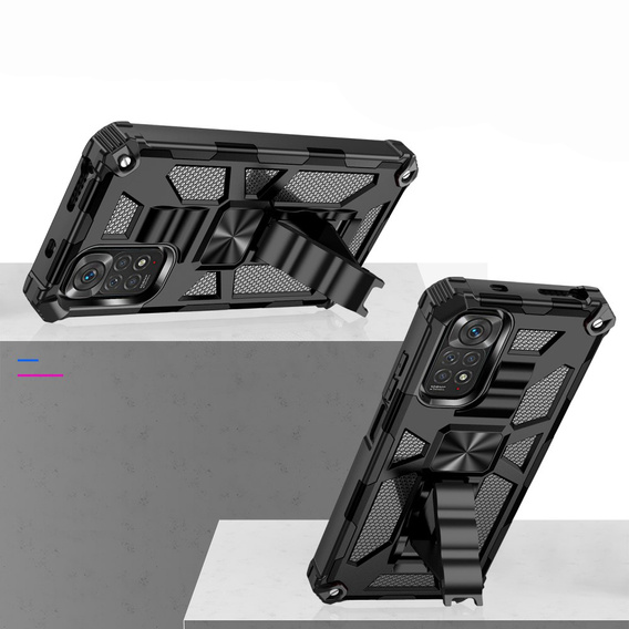 Чехол до Xiaomi Redmi Note 11 / 11S, Armor Kickstand, чёрный