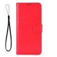 Откидной чехол для Motorola Edge 50 Neo / Motorola ThinkPhone 25, Crazy Horse Wallet, красный