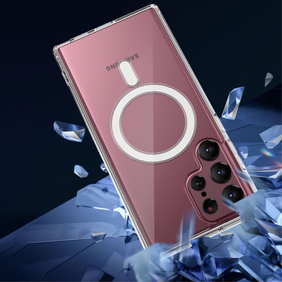 Чехол для Samsung Galaxy S24 Ultra, гибридный чехол Fusion, для MagSafe, прозрачный