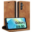 Чохол для Samsung Galaxy A16, ERBORD Vintage, гаманець з клапаном, коричневий