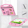 Детский чехол для Samsung Galaxy Tab S10 Lite / S10 FE / S9 FE, Cute Patterns, с подставкой, розовый