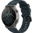 Силиконовый ремешок до Huawei Watch GT 2 Pro - Blackish Green