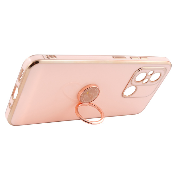 Чехол до Xiaomi Redmi 12C, Electro Ring, розовый rose gold