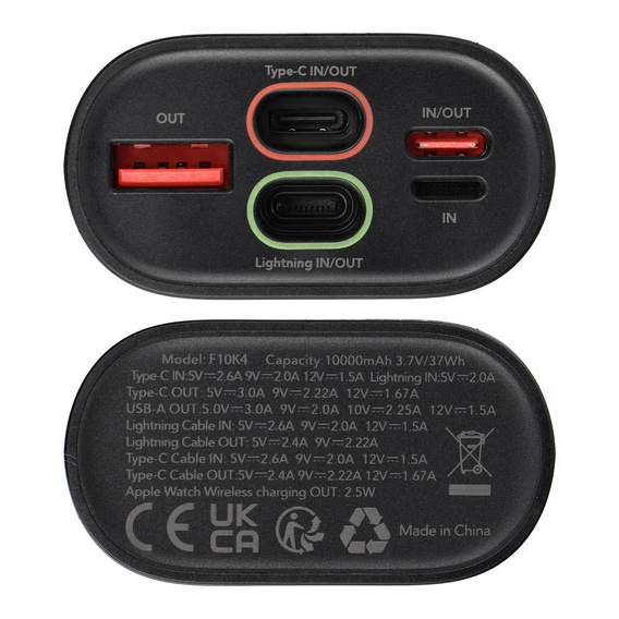 Powerbank Forcell F-Energy 10000 мАч с зарядным устройством для Apple Watch