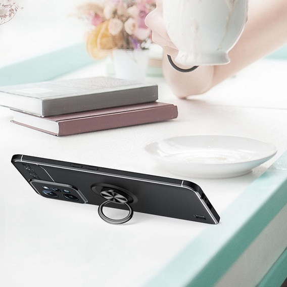 Чохол KickStand Finger Ring для Realme C31, Black