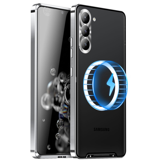 Защитный чехол для камеры Samsung Galaxy S23 Plus, CamShield MagSafe, прозрачный / серебряный