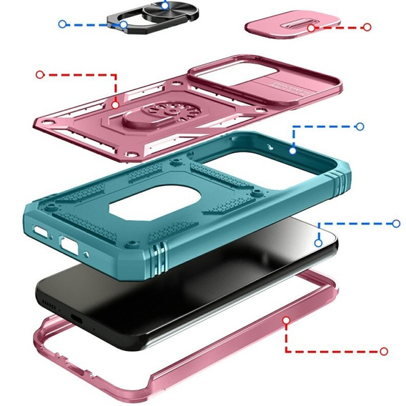 Чехол для Samsung Galaxy A54 5G, крышка объектива, зелёный