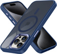 Чехол для iPhone 15 Pro Max, MagColor для MagSafe, темно-синий