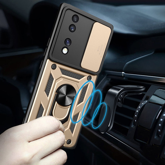 Чехол NOX Camera Slide Honor 70 5G, CamShield Slide, золото