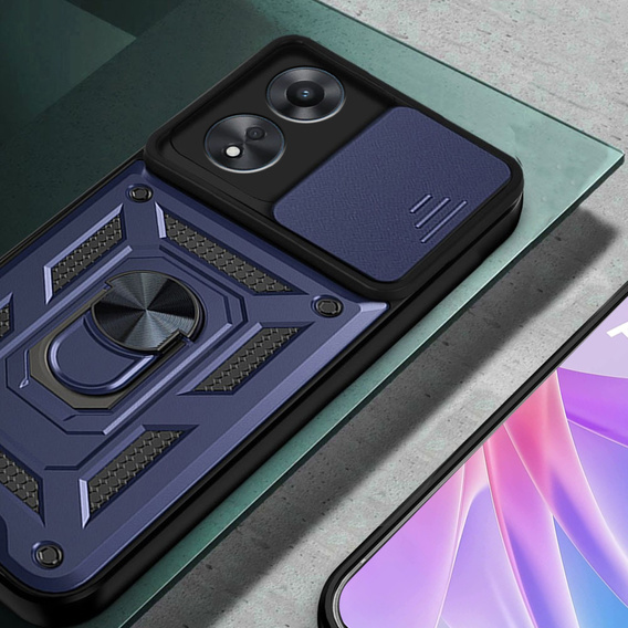 Чохол NOX Camera Slide Oppo A78 5G, CamShield Slide, синій