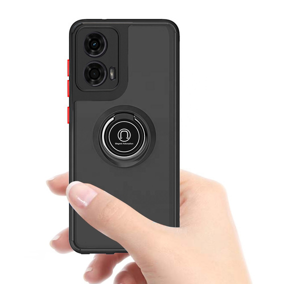 Чохол для Motorola Moto G24 / G24 Power / G04, Frosted Ring, чорний