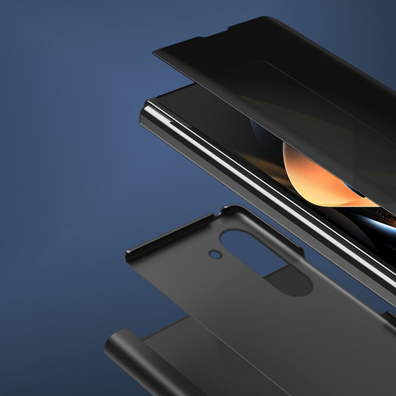 Чoхол до Samsung Galaxy Z Fold 5 5G, Clear View, чорний