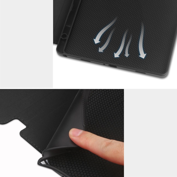 Чехол для Samsung Galaxy Tab S10 Lite / S10 FE / S9 FE, Business Card and Pen Slot, чёрный