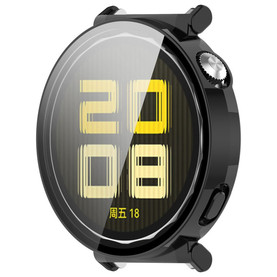 Чохол 2в1 + загартоване скло для Huawei Watch GT 5 Pro 42mm, чорний