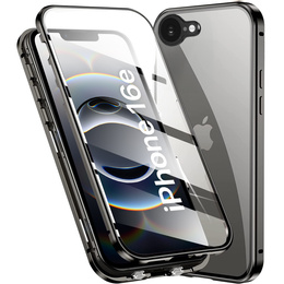 Чехол для iPhone 16E, Magnetic Dual Glass, чёрный