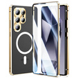 Магнітний чохол Dual Glass MagSafe для Samsung Galaxy S25 Ultra, золотий