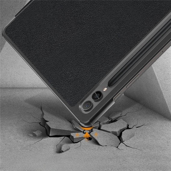 Чехол для Samsung Galaxy Tab S9 Plus, Smartcase с местом для стилуса, чёрный