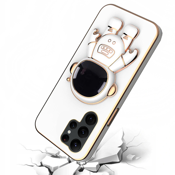 Чехол до Samsung Galaxy S23 Ultra, Astronaut, белый