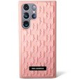 Чехол Karl Lagerfeld до Samsung Galaxy S23 Ultra, Saffiano Mono Metal, розовый