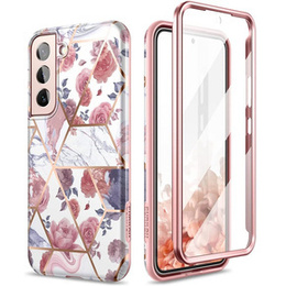 Чoхол до Samsung Galaxy S22, Suritch Full Body Marble, рожевий