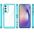 Чoхол до Samsung Galaxy A55 5G, Fusion Hybrid, прозорий / синій