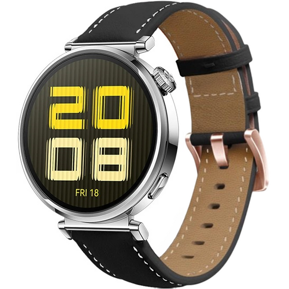 Кожаный ремешок для Samsung Galaxy Watch 42mm - Black