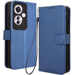 Откидной чехол для Oppo Reno 11F 5G, Wallet Smart Magnet, синий