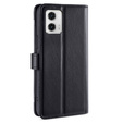 Откидной чехол для Motorola Moto G73 5G, Wallet Zipper Pocket, чёрный