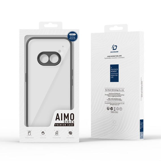 Чехол DuxDucis для Nothing Phone 2a, Aimo case, чёрный