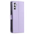 Чохол-сумка для Samsung Galaxy S25 FE, Rhombus Crossbody Leather, фіолетовий