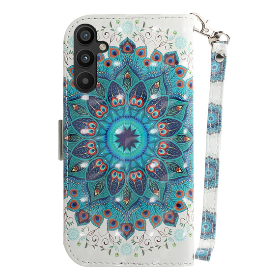 Откидной чехол для Samsung Galaxy A54 5G, Wallet mandala, белый