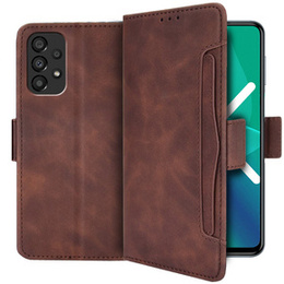 Откидной чехол для Samsung Galaxy A13 4G, Card Slot, коричневый