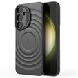 Чехол для Samsung Galaxy S25+ Plus, Ripple Kickstand, для MagSafe, чёрный