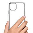 Etui ERBORD TPU Frame do iPhone 13 Pro Max  - Clear / Silver