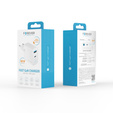 Зарядное устройство Forcell 65W GaN 2x USB C 1x USB A , White