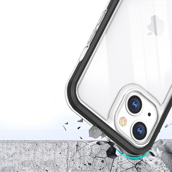 Чехол ERBORD Hybrid Frame для iPhone 13 mini, Чёрный