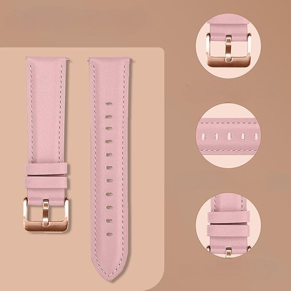 Кожаный ремешок для Samsung Galaxy Watch 42mm - Pink