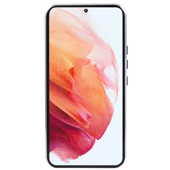 Чехол для Samsung Galaxy S21, Magnetic Dual Glass, серебряный