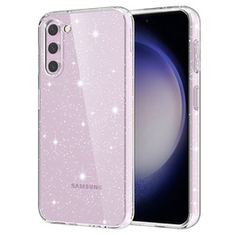 Чехол до Samsung Galaxy S23, Glittery Powder, прозрачный