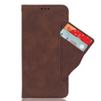 Откидной чехол для Xiaomi 14 Ultra, Card Slot, коричневый